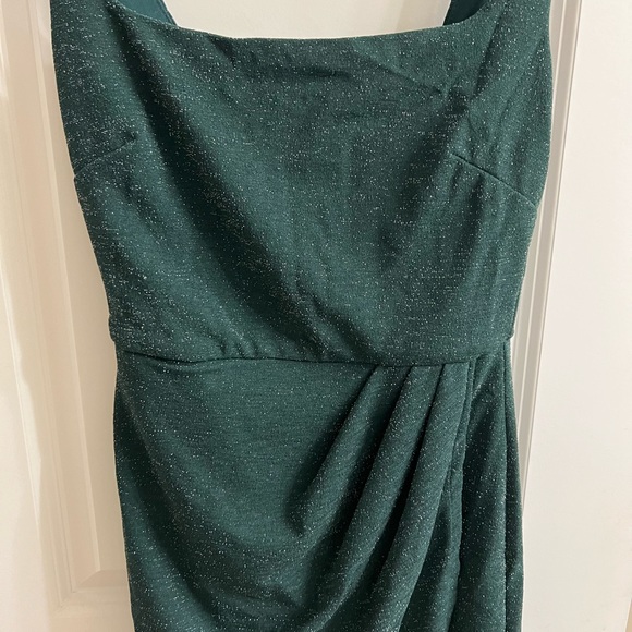 BRAND NEW Blue Rain Shimmer Wrap Skirt Mini Dress - Picture 4 of 7